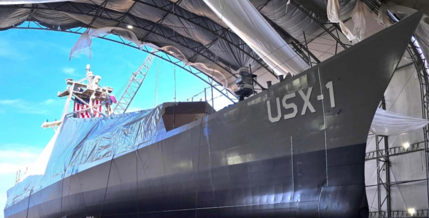 USX-1 Defiant kurz vor der Fertigstellung im Februar 2025, Foto: Darpa